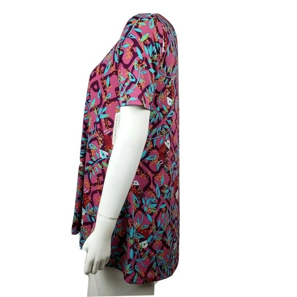 NWT LULAROE Purple Birds Perfect T Size XS - Picture 4 of 8